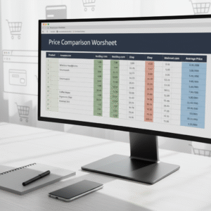 Price Comparison Worksheet